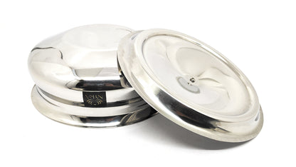 Stainless Steel Biryani Handis with Lid & PVC Knob - Set of 3