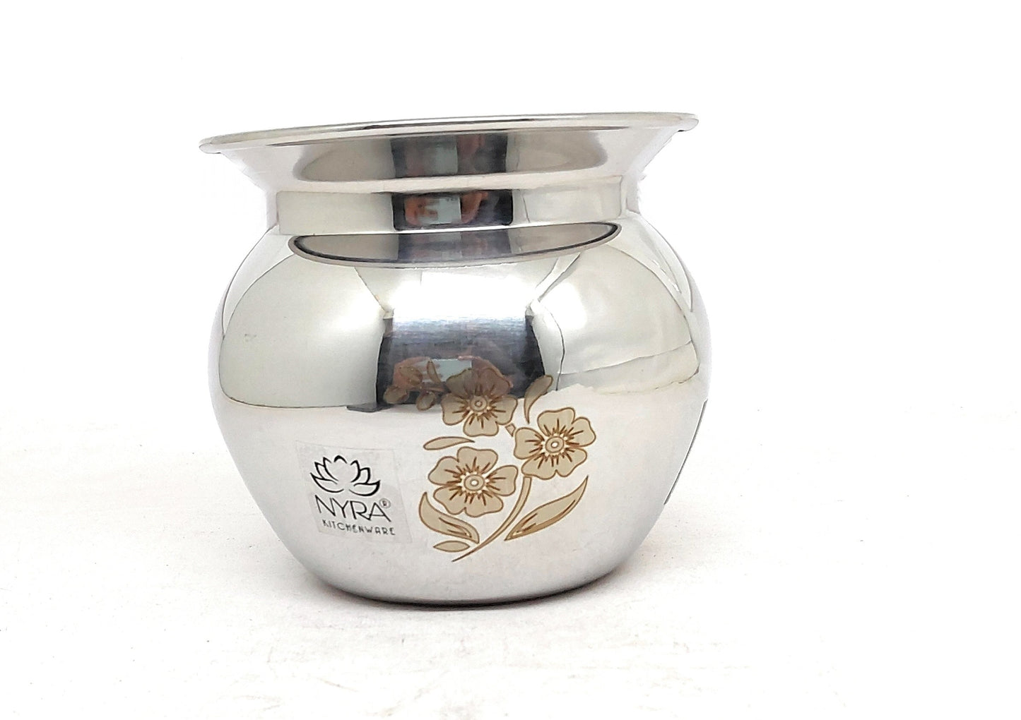 Stainless Steel laser printed lota/kalash multipurpose