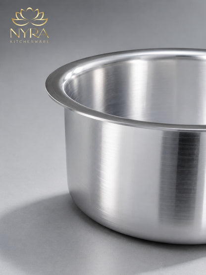 Premium Aluminium Induction Base Tope/Bhagona - 5 Sizes