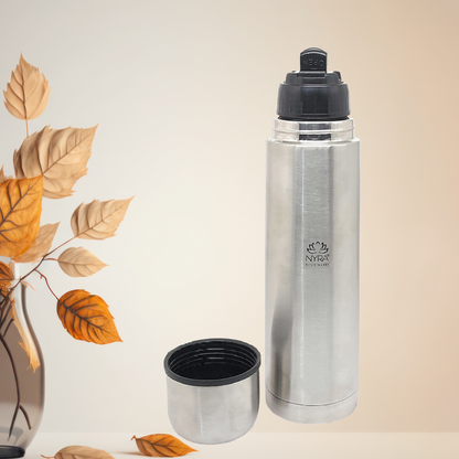 Stainless Steel Insulated Water Bottle with Flip/Push Button Lid