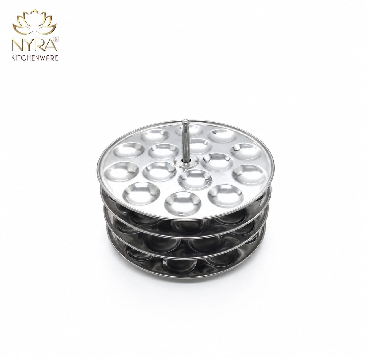 Stainless Steel Mini Idli Stand (15 Idli per Plate)