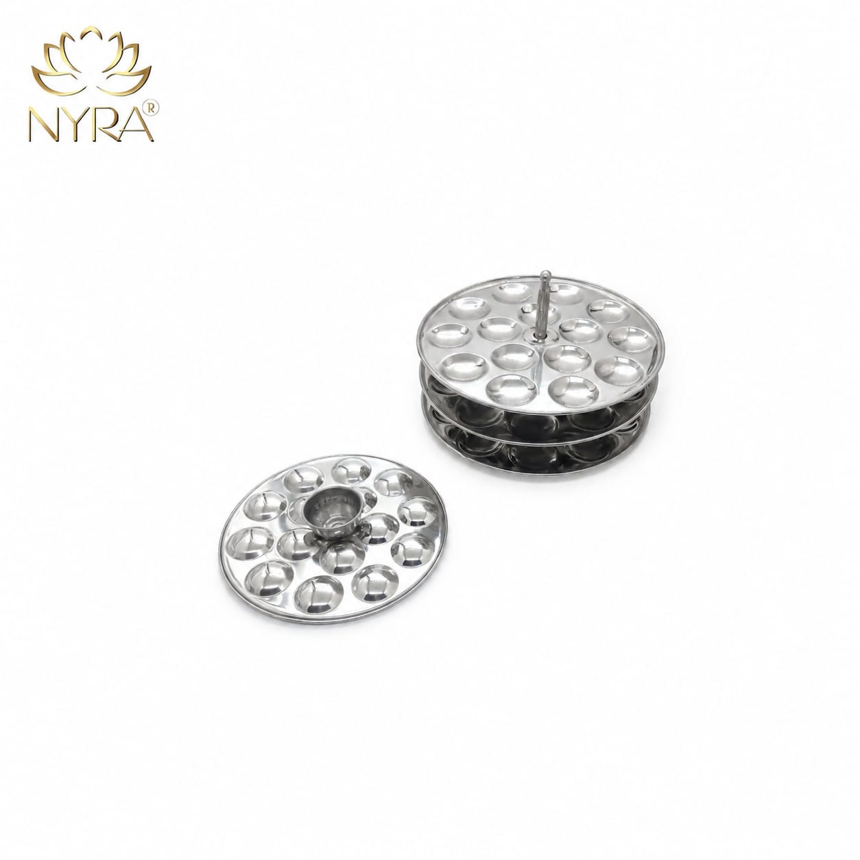 Stainless Steel Mini Idli Stand (15 Idli per Plate)