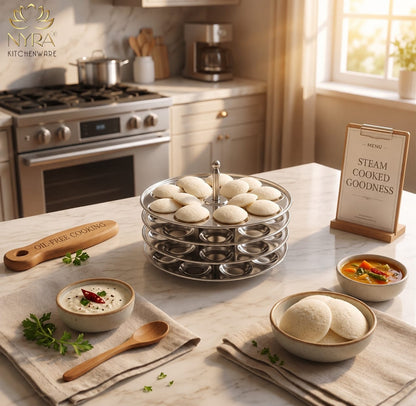 Stainless Steel Mini Idli Stand (15 Idli per Plate)