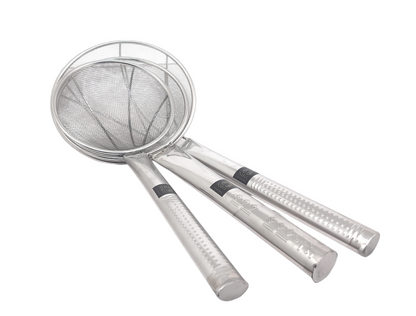 Stainless Steel Wire Strainer: Ideal for Deep Frying Snacks | Heat-Resistant Hand