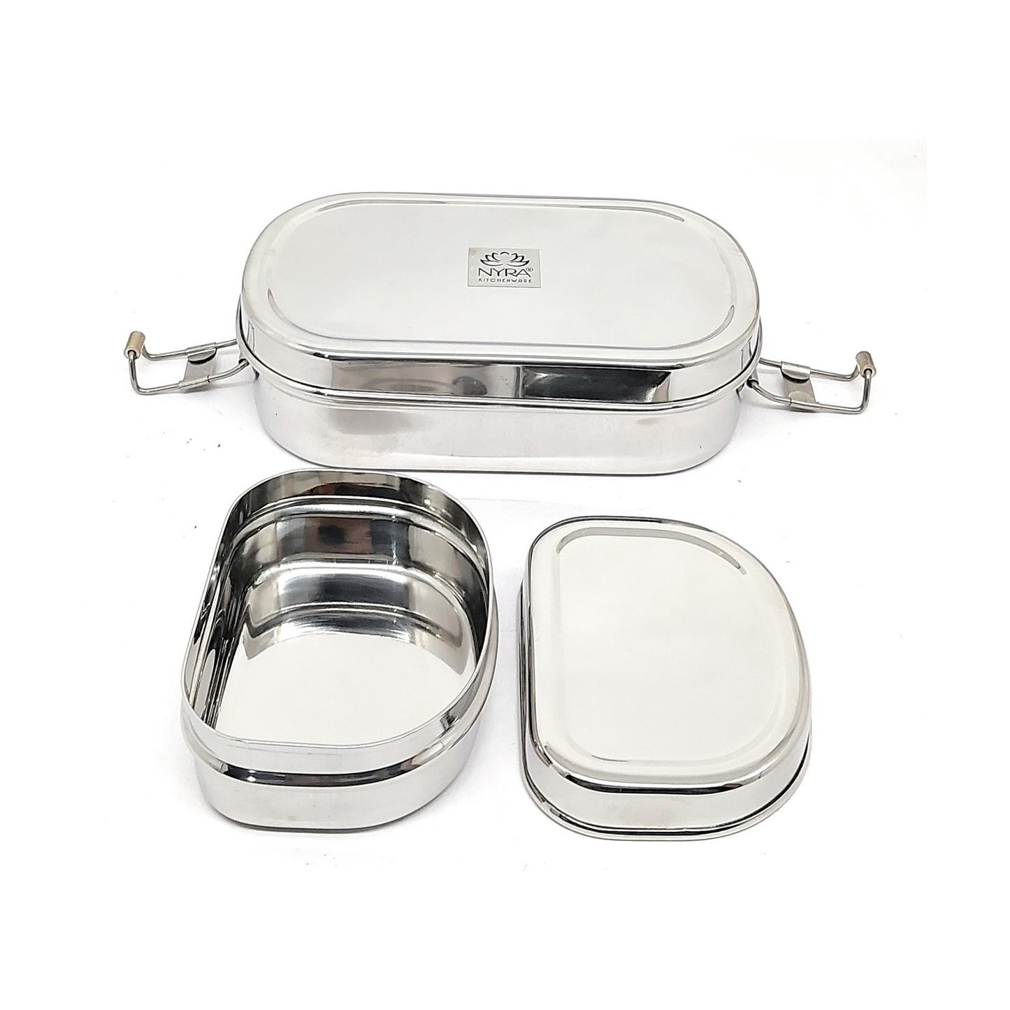 Stainless Steel Locking Clips Lunch Box