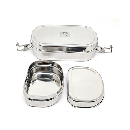 Stainless Steel Locking Clips Lunch Box