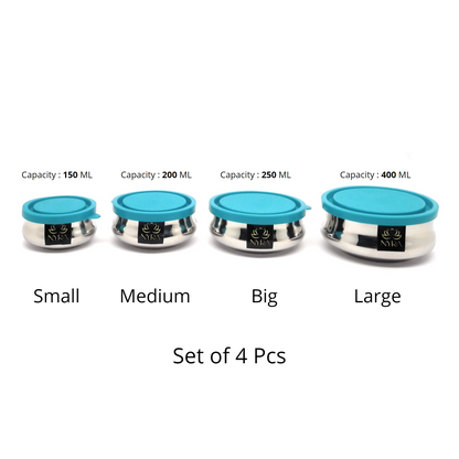 Premium Stainless Steel Food Storage Container - set of 4