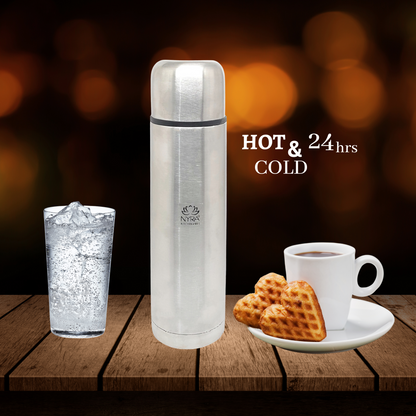 Stainless Steel Insulated Water Bottle with Flip/Push Button Lid