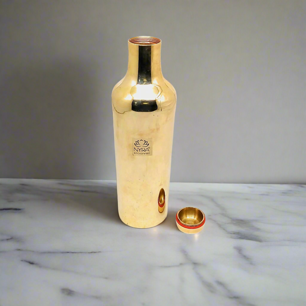 Elegant Bronze/Kansa/Phool Bottle | Beautifully Crafted Water Bottle