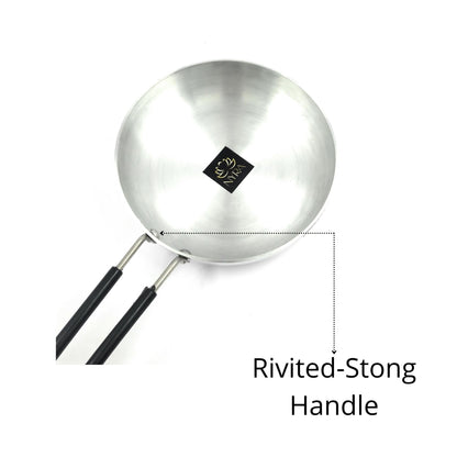 Aluminum Induction Fry Pan with Stainless-steel lid & Riveted PVC handle