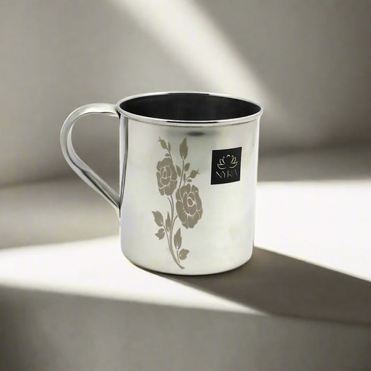 Stainless Steel Laser Printed Mug with Glossy Finish