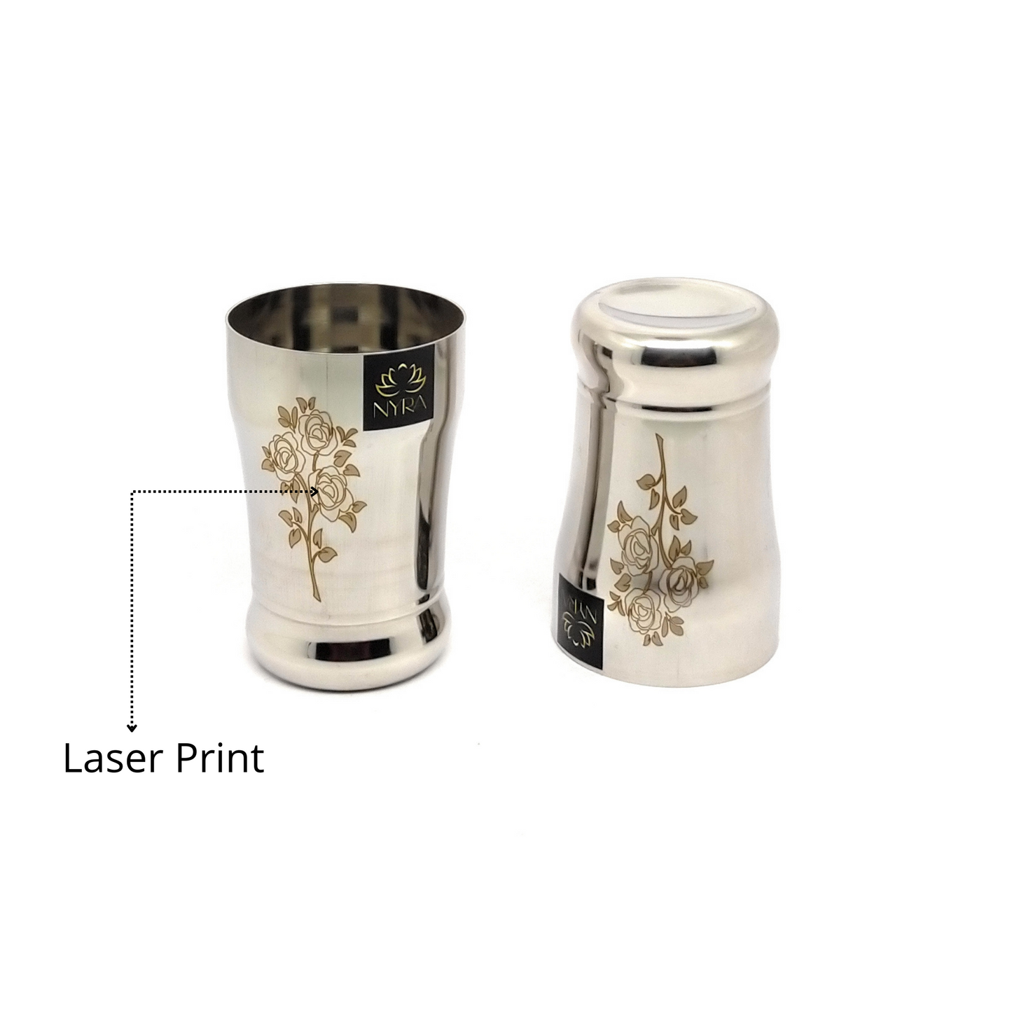 Stainless Steel Glass /Tumbler for Water 400 ML each
