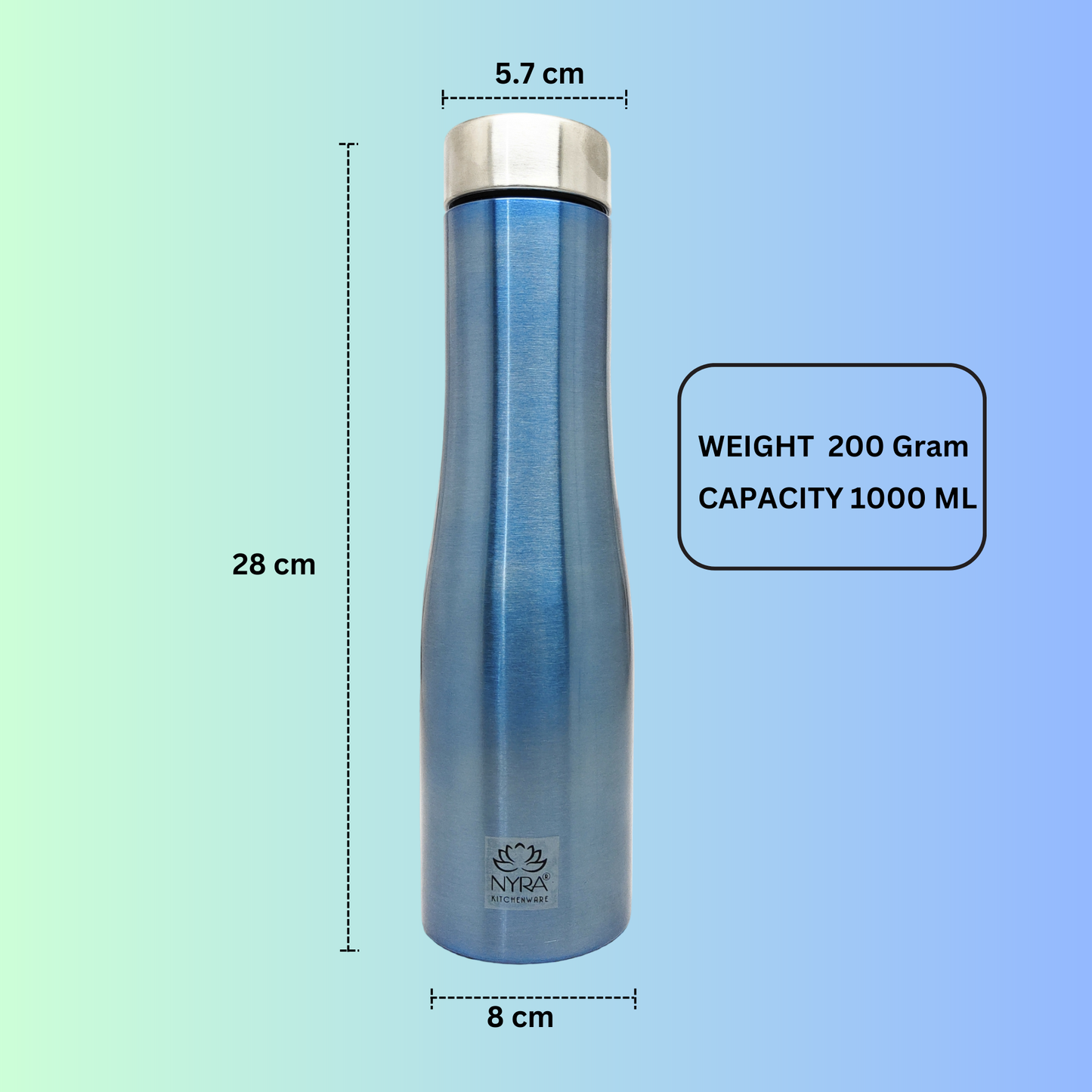 Stainless Steel Fridge/Refrigerator Bottle