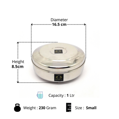 Stainless Steel Chapati Box | Multipurpose Kitchen Storage Containers