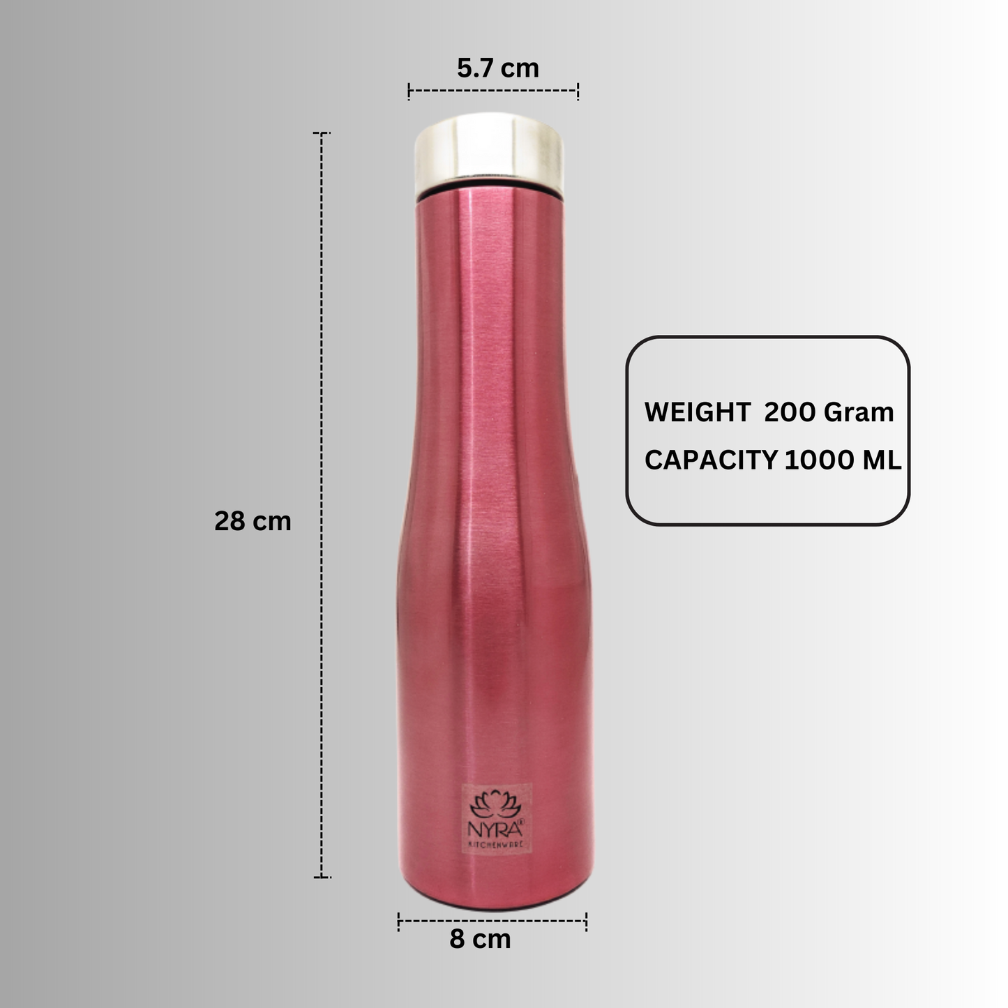 Stainless Steel Fridge/Refrigerator Bottle