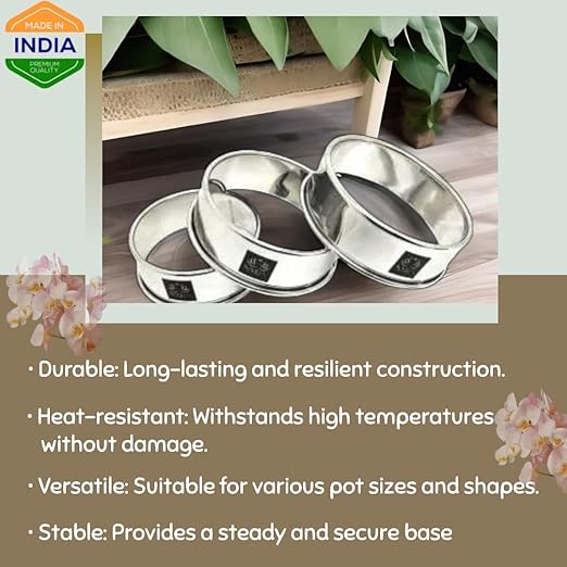 hot pot stand, pot holder, ring table, Stainless steel hot pot stand, Kitchen pot stand set, Stainless steel matka ring, Round table ring set, Hot pot stand for kitchen, Multipurpose pot stand, Stainless steel steamer rack, Kitchen utensil holder, Heat-resistant pot stand, Dishwasher safe pot stand, Kitchen accessory set