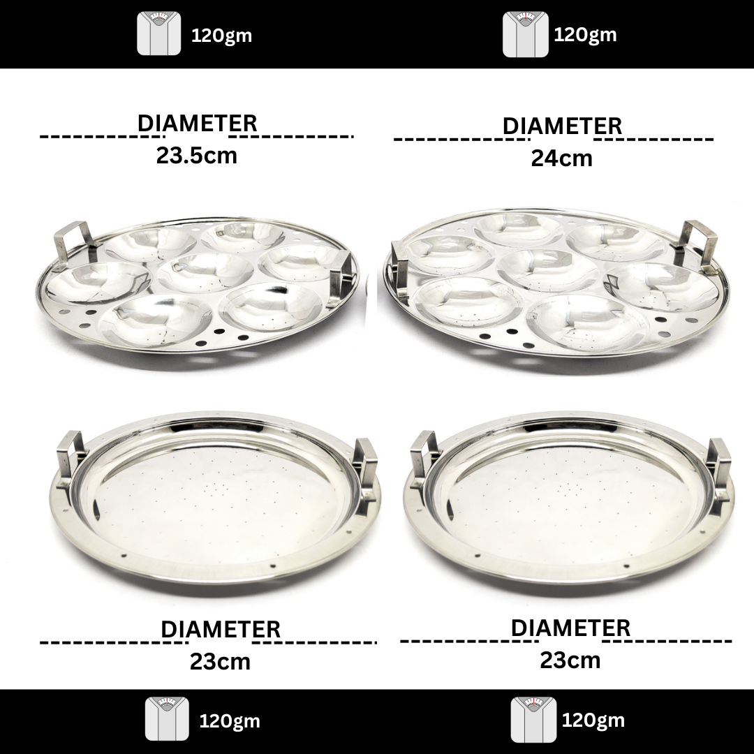 Premium Stainless Steel Multi Idli Cooker Pot with Stackable Idli Plates for Steaming