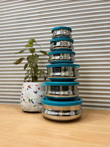 Stainless Steel Food Storage Containers with Airtight Plastic Lids | Leak-Proof, Food Grade & Rust-Proof