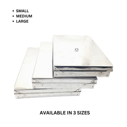 Stainless Steel Storage Box/Dabba Tray/Containers – Heavy-Duty, Stackable, Rust-Resistant Food & Sweet Storage