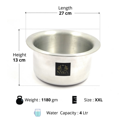 Premium Aluminium Induction Base Bhagona - 5 Sizes