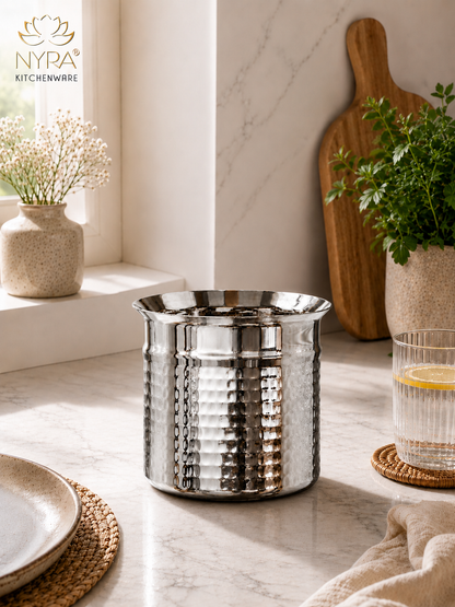 Premium Stainless Steel Hammered Deep Water Gunj - 6 Sizes