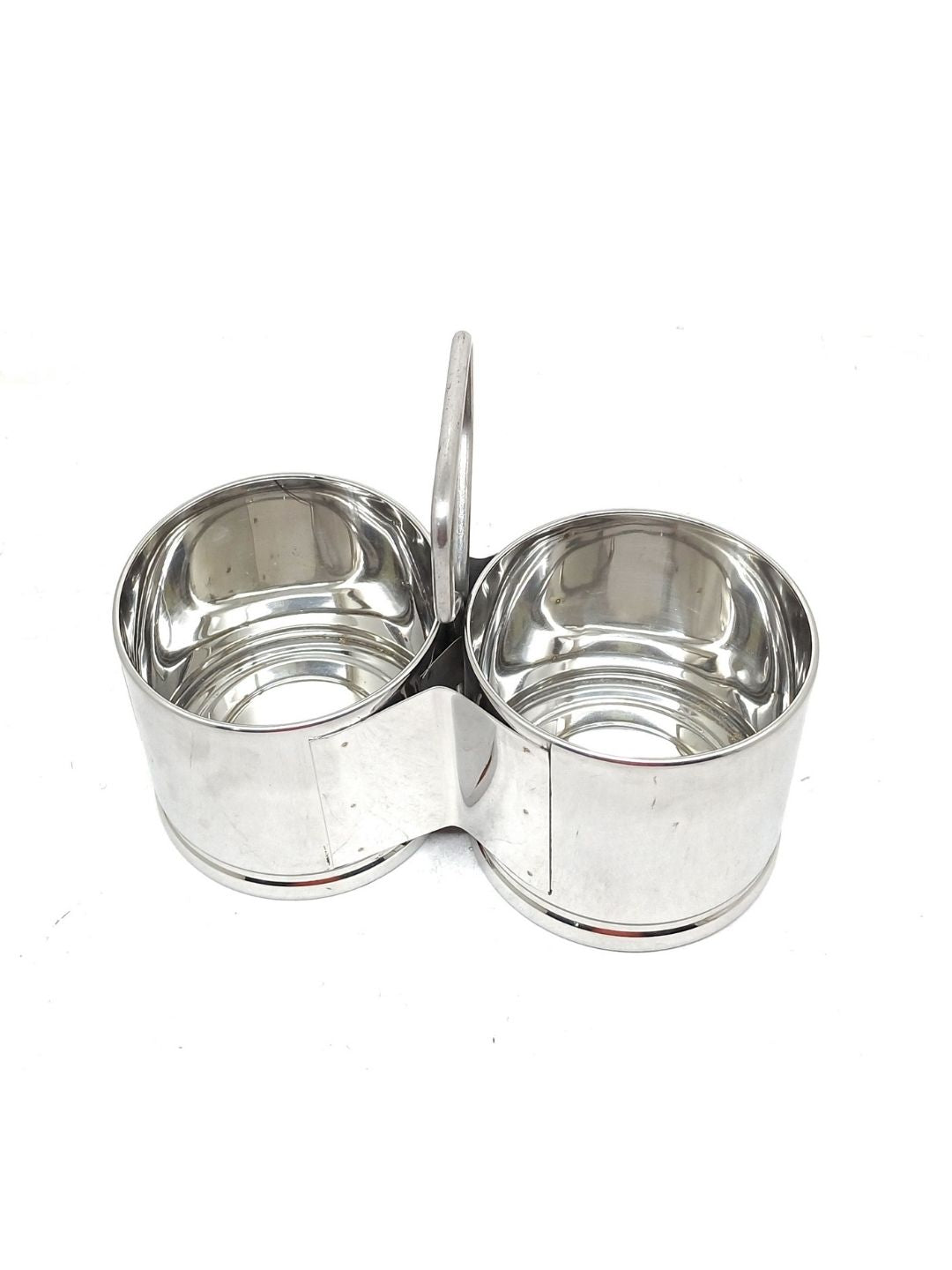 Stainless Steel Chougadha | Chaumukha Vegetable Holder with Handle – Premium 2, 3, 4 Container