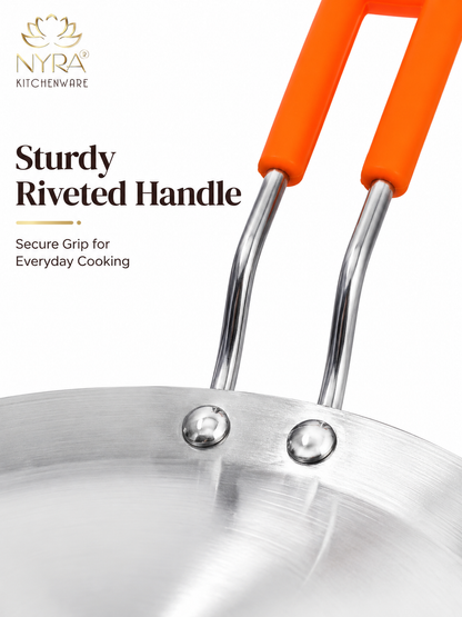 Aluminium Tawa/Griddle with Sturdy Handle - 2 Sizes