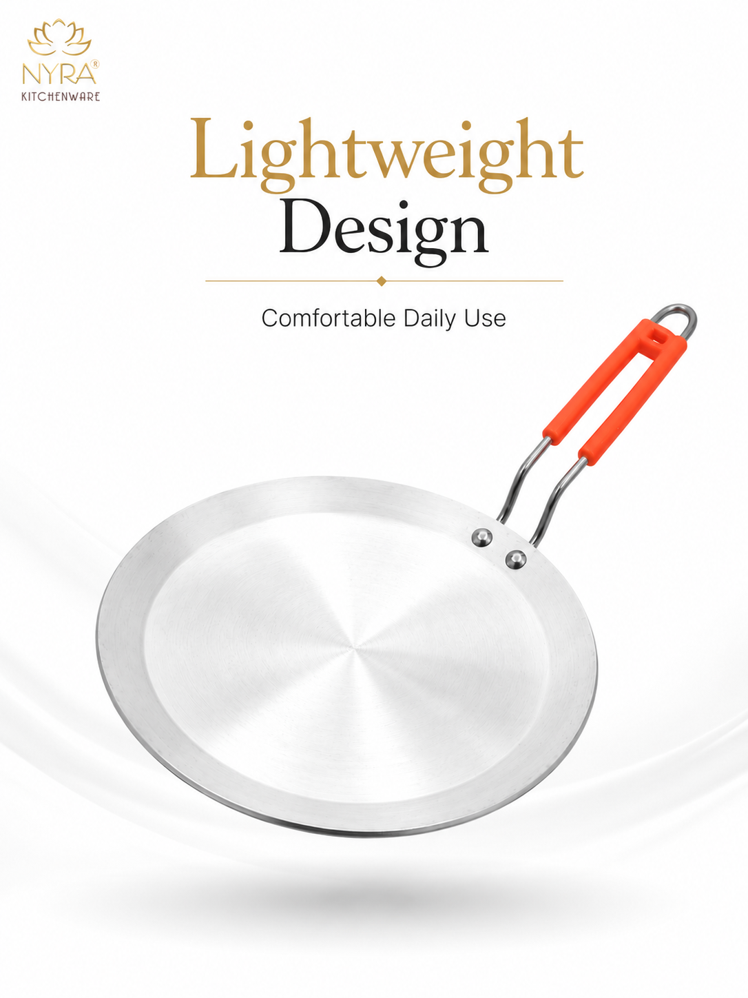 Aluminium Tawa/Griddle with Sturdy Handle - 2 Sizes