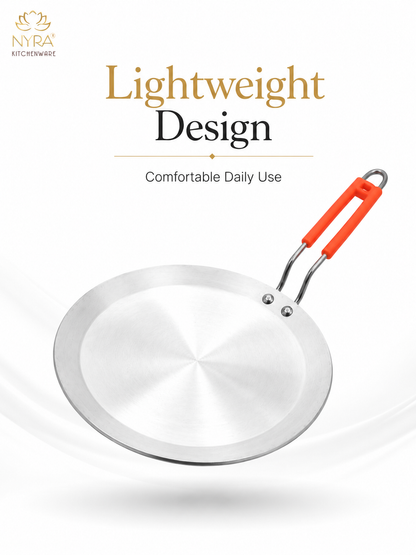 Aluminium Tawa/Griddle with Sturdy Handle - 2 Sizes