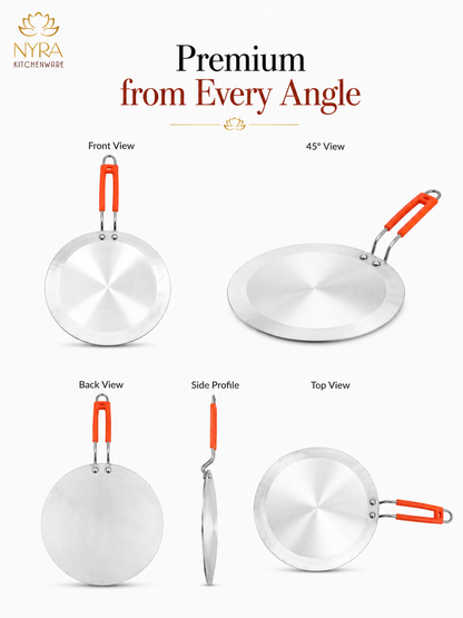 Aluminium Tawa/Griddle with Sturdy Handle - 2 Sizes