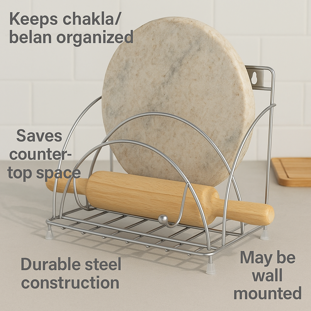 features of Stainless Steel Chakla Belan Tawa Stand