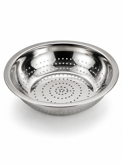 Stainless Steel Strainer & Colanders | Premium Colander/Chawal/Poha Chalni - 3 sizes