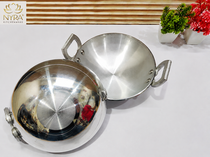 Aluminium Mini Kadhai/Wok | Multi-purpose Wok