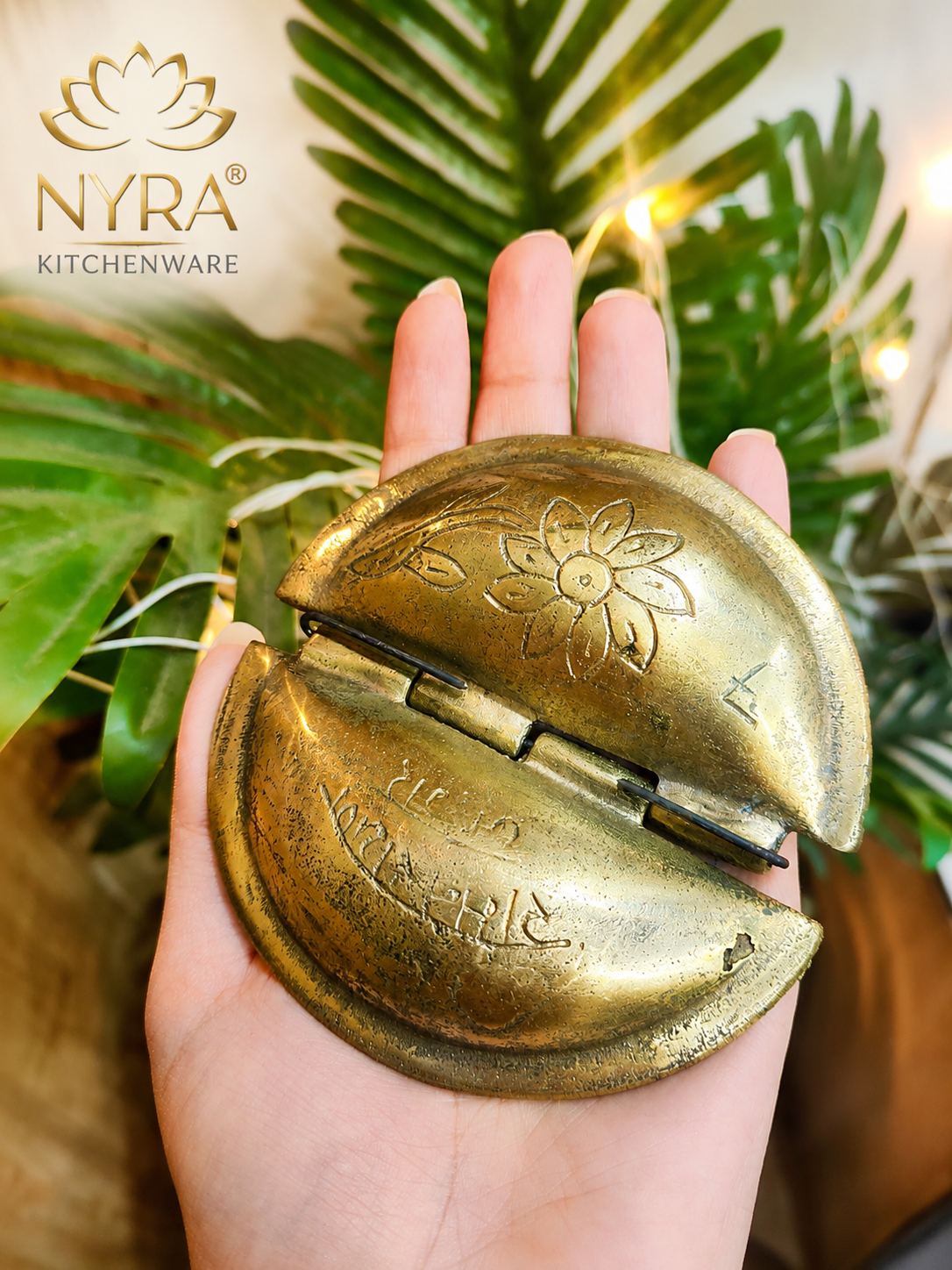 Pure Brass Gujiya / Karjikai Mould | Traditional Sacha Machine for Festive Sweets