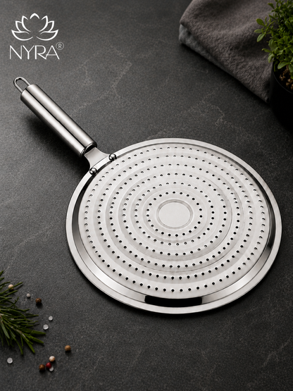 Stainless Steel Multi-Purpose Roaster Plate | Gas Stove Chapati & Toast Grill