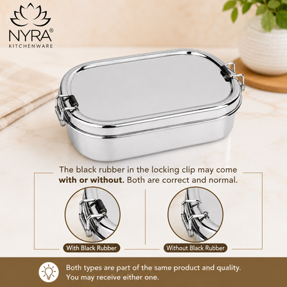 Stainless Steel Locking Clips Lunch Box