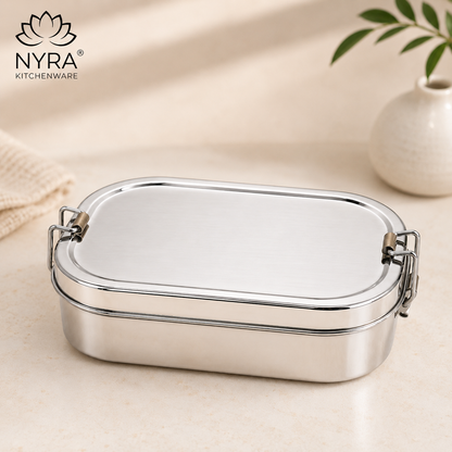 Stainless Steel Locking Clips Lunch Box