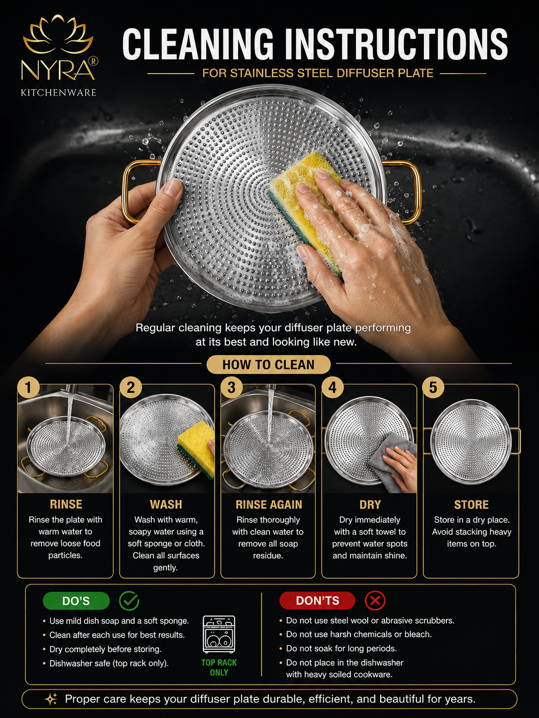 Pure Brass Kalai Tawa with Double Handle | Hammered Finish Brass Dosa Tawa | Food Grade Peetal Cooking Tawa