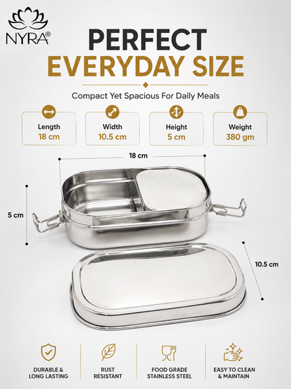 Stainless Steel Locking Clips Lunch Box