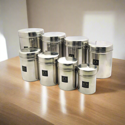 Reusable food containers
Kitchen storage containers
Airtight containers stainless steel
Stainless steel food prep containers