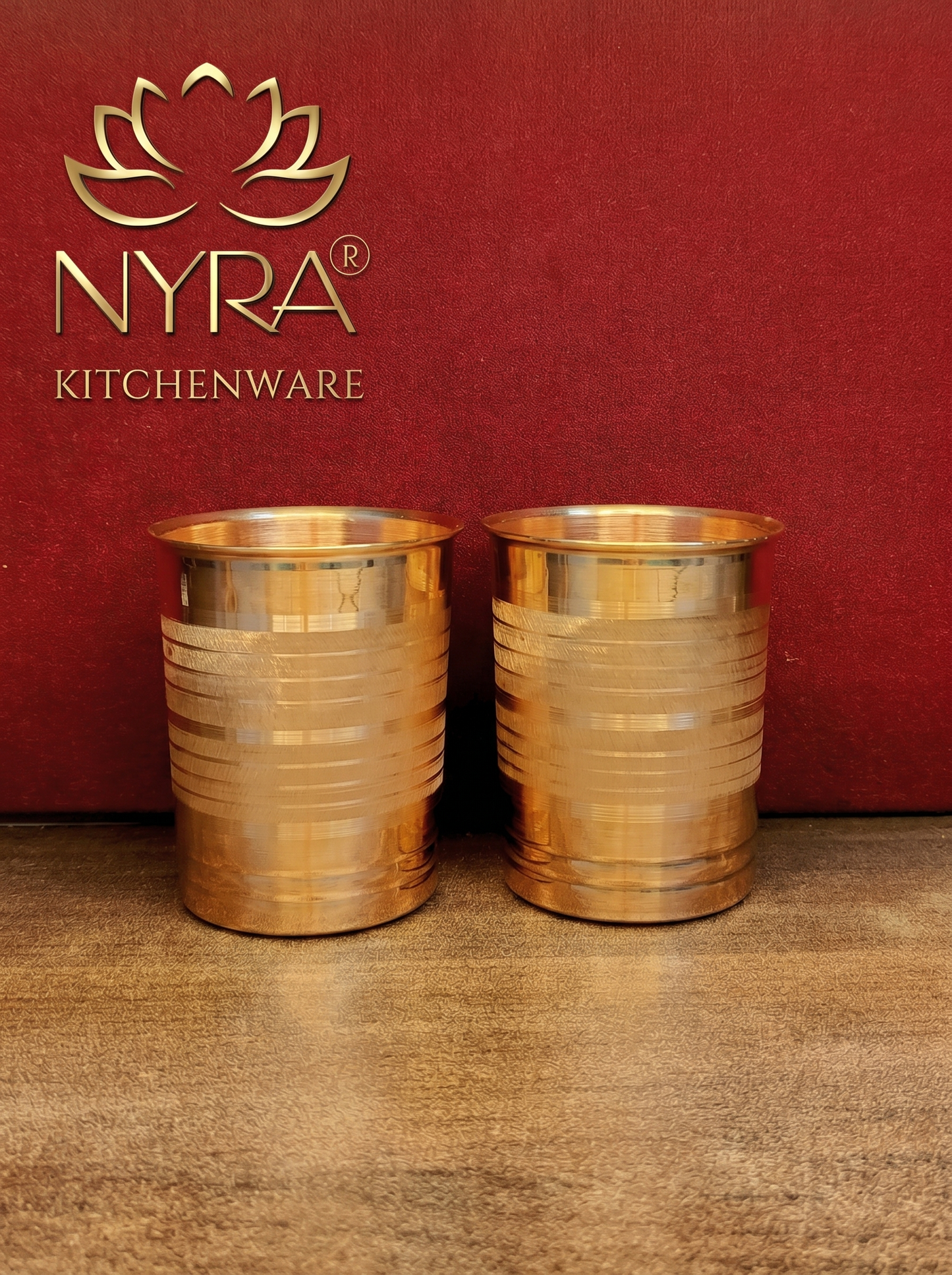 Handmade Copper Glass/Tumbler - Ayurvedic Health Benefits | Traditional Tamba Drinkware for Daily Use