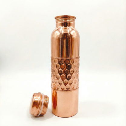 Pure Hammered Copper Water Bottle | Leak Proof, Eco-Friendly & Matte finish Tamba Drinkware