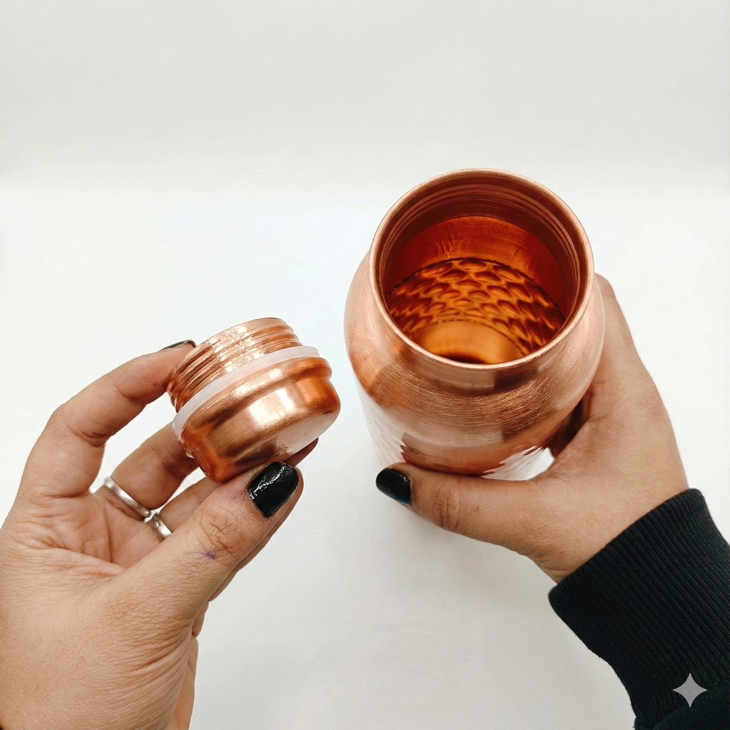 Pure Hammered Copper Water Bottle | Leak Proof, Eco-Friendly & Matte finish Tamba Drinkware