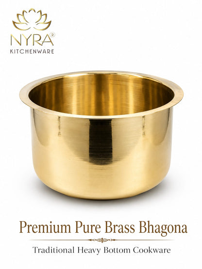 Pure Brass/Peetal Bhagona/Tope | Traditional Multipurpose Cooking Pot