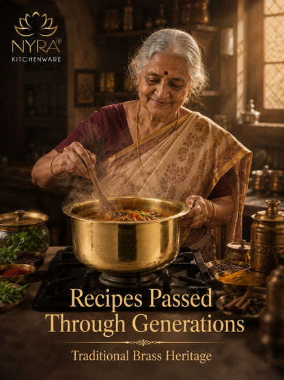 Pure Brass/Peetal Bhagona/Tope | Traditional Multipurpose Cooking Pot