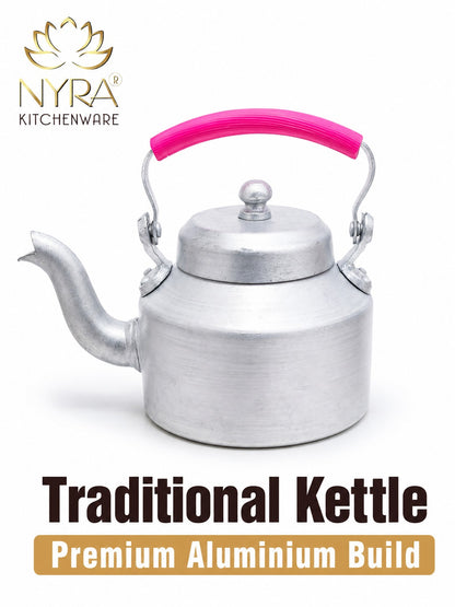 Classic Aluminium Chai Kettle: Lightweight & Durable for Tea, Coffee & Milk