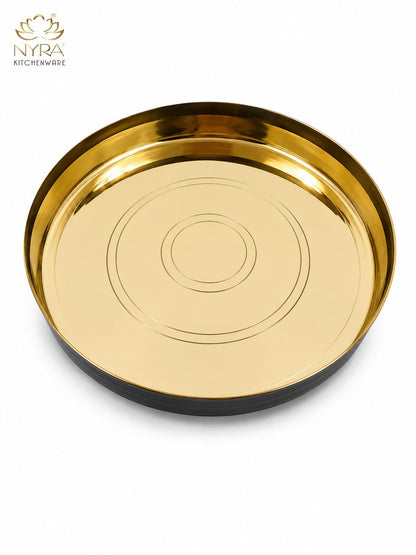 Pure Kansa Thali (Bronze) | Authentic Ayurvedic Serving Plate