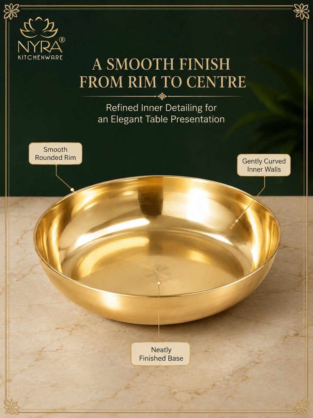 Pure Bronze Kansa Katori/Halwa Bowl/Pudding Plate