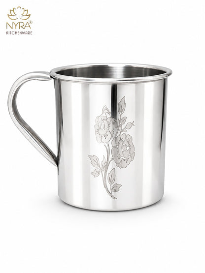 Stainless Steel Laser Printed Mug with Glossy Finish