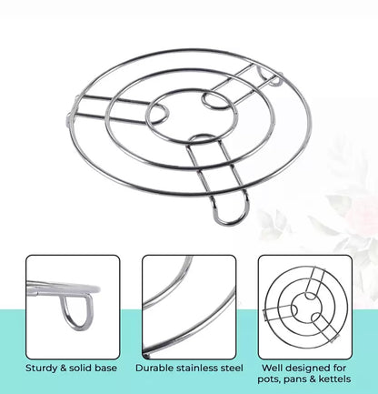 Stainless Steel Table Ring/Trivets - Versatile Vessel Holder & Cooker Steamer Stand